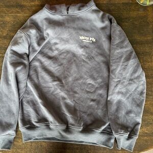 White Fox Project 5 size S/M Blue Oversized Hoodie